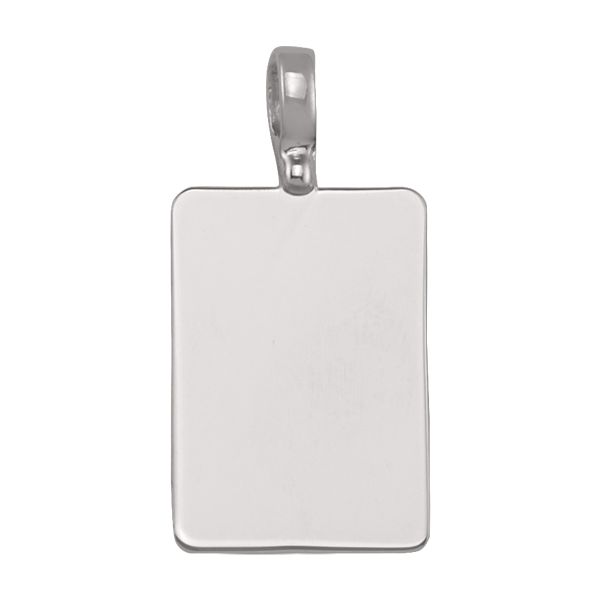 GOLD PLAIN RECTANGULAR TAG PENDANT