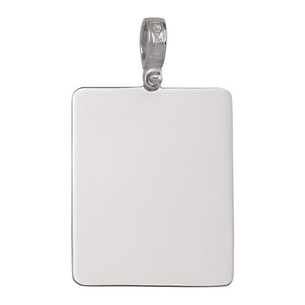 GOLD PLAIN RECTANGULAR TAG PENDANT