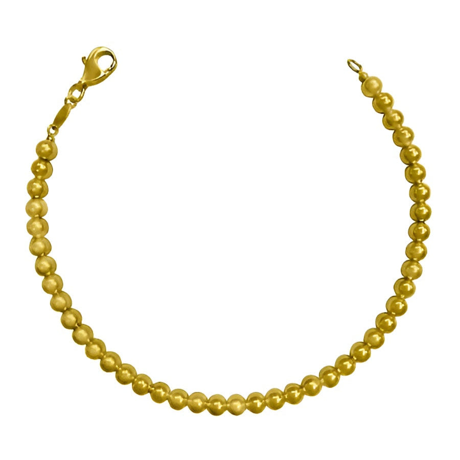 YELLOW GOLD BALL BRACELET
