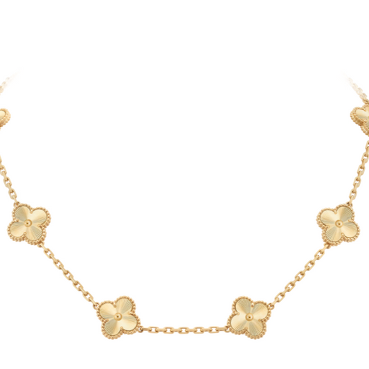 VINTAGE ALHAMBRA NECKLACE, 8 MOTIFS