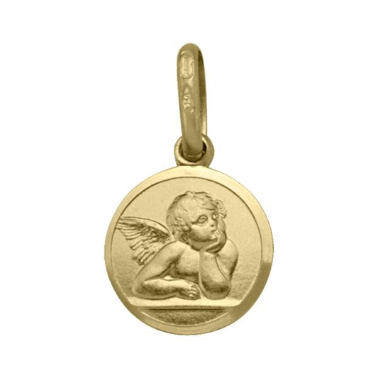 GOLD SOLID ANGEL MEDAL