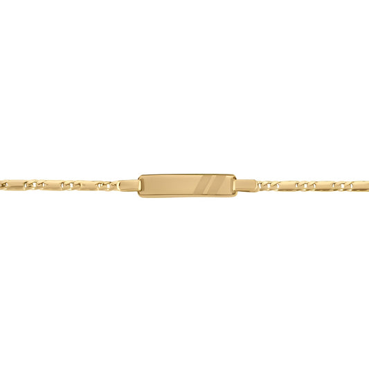 GOLD BABY ID BRACELET