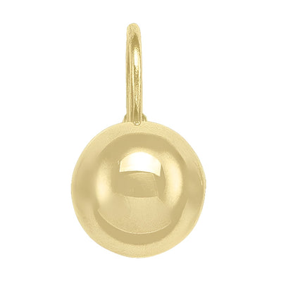 HIGH POLISH FRENCH BACK BALL EARRING
