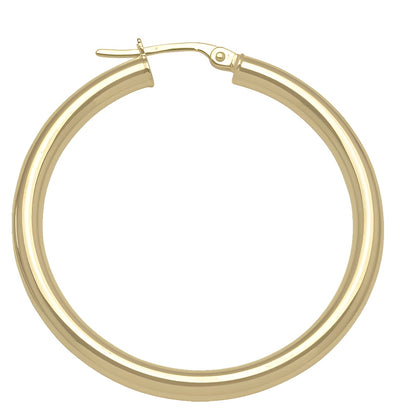 3MM TUBE HOOP EARRING