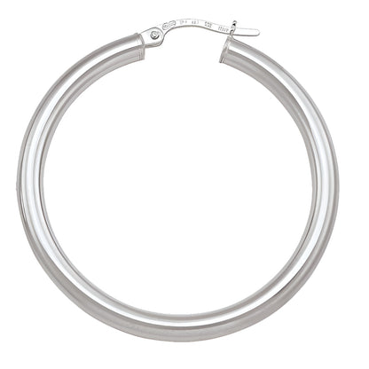 3MM TUBE HOOP EARRING