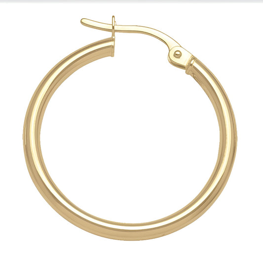 TUBE HOOP EARRING