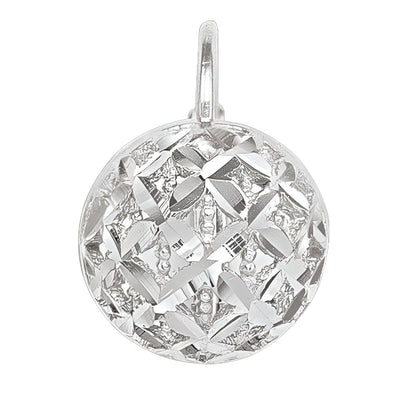 GOLD DIAMOND CUT FRENCH BACK HALF BALL EARRING