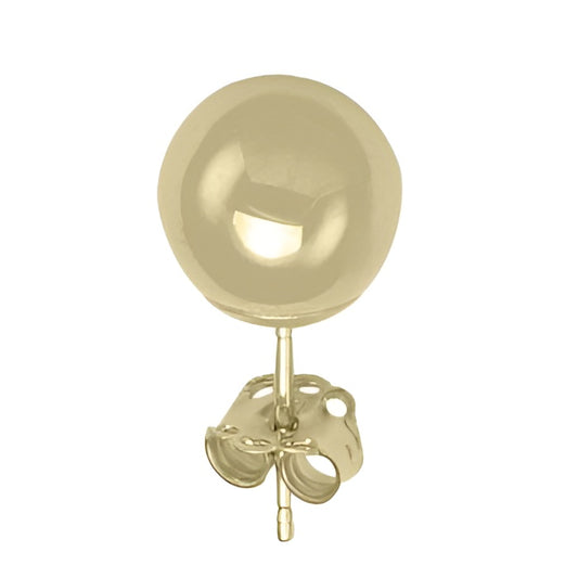 HIGH POLISH BALL STUD EARRING