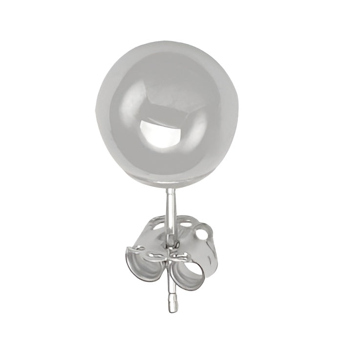 HIGH POLISH BALL STUD EARRING