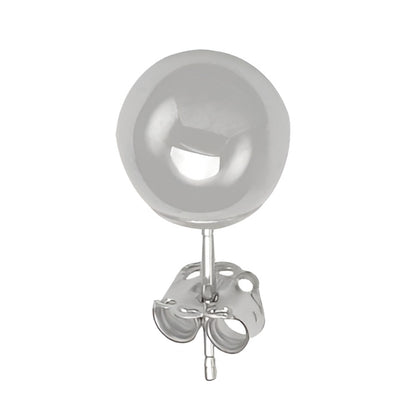 HIGH POLISH BALL STUD EARRING