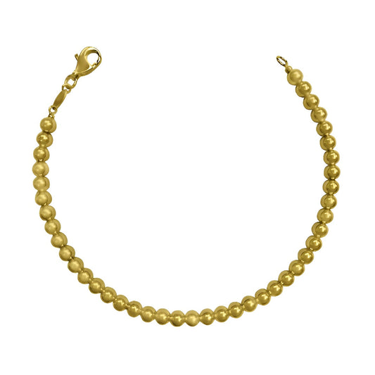 YELLOW GOLD BALL BRACELET